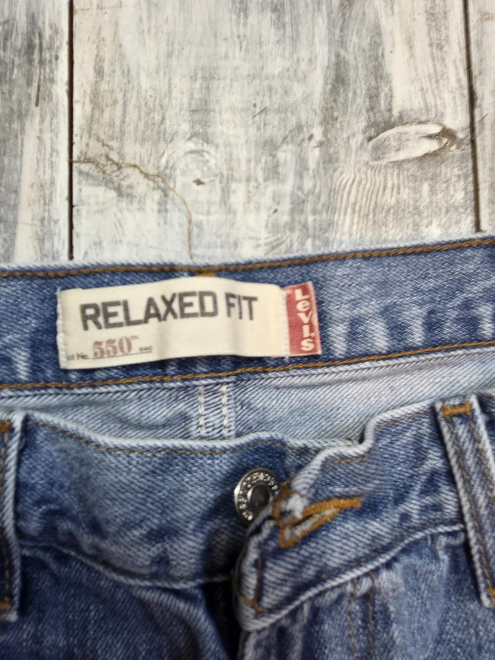 Levi's 550 Men's Light Blue Relaxed Fit Straight Leg Jeans Modern Y2K sz 38x36